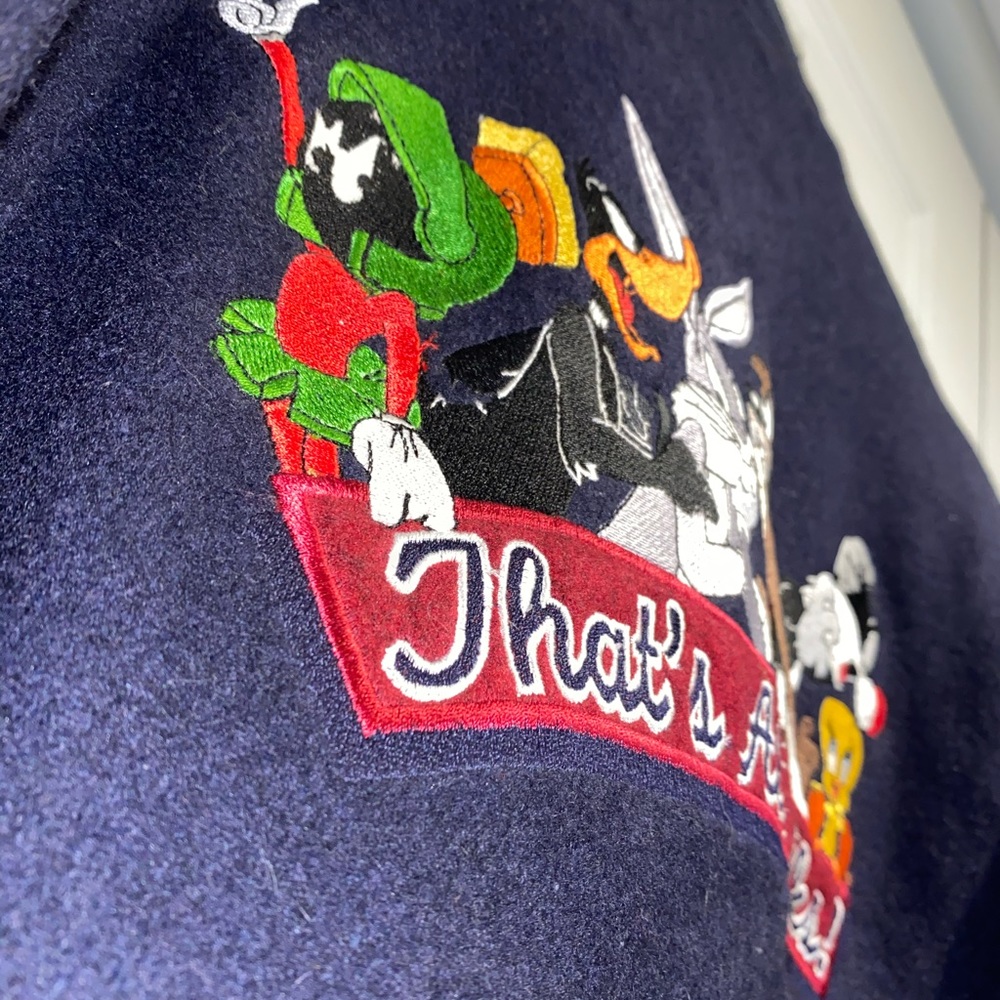 1995 “That’s All Folks!” NEVER WORN VINTAGE JACKET - Picture 11 of 14